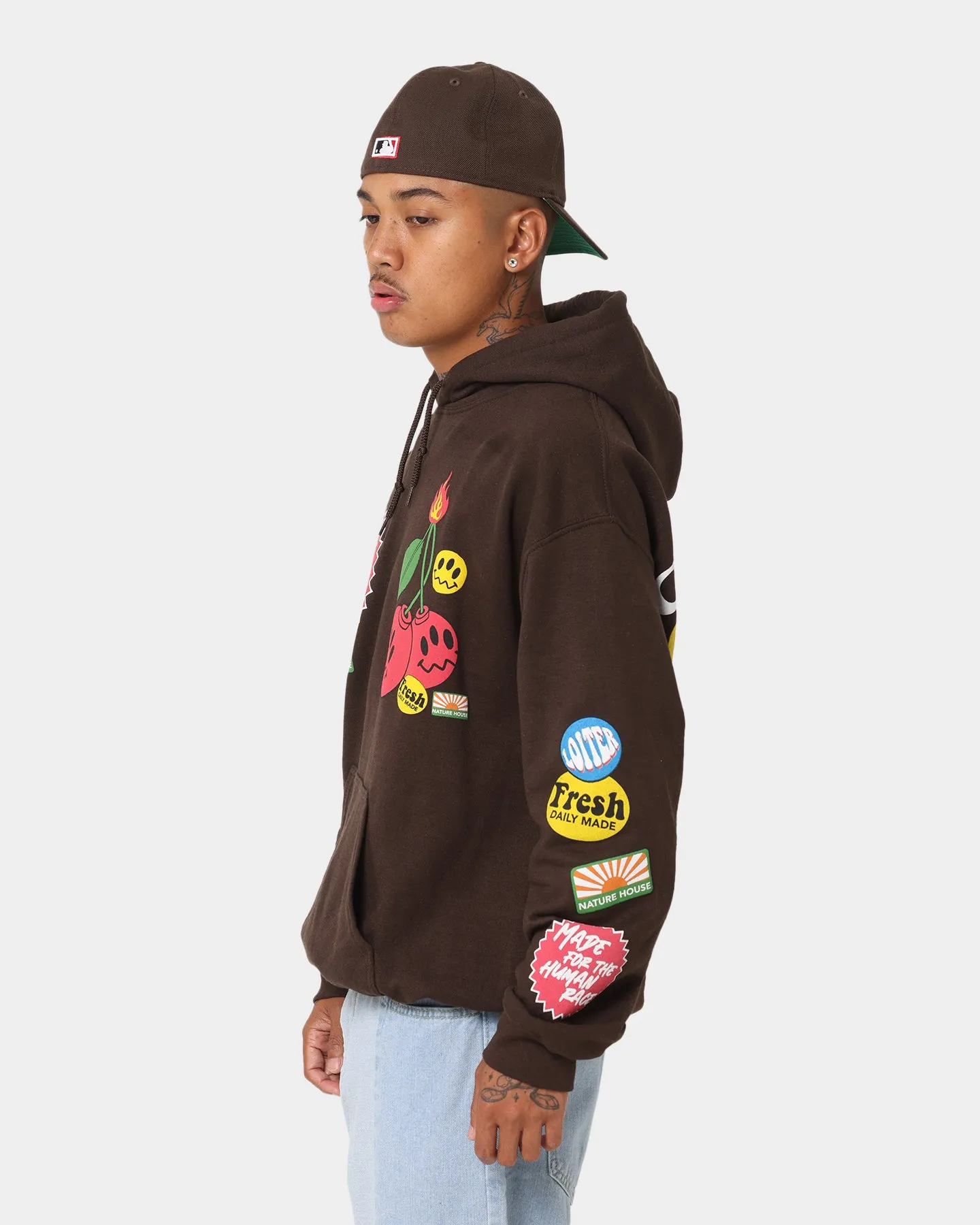 Loiter Cherry Bomb Hoodie Brown