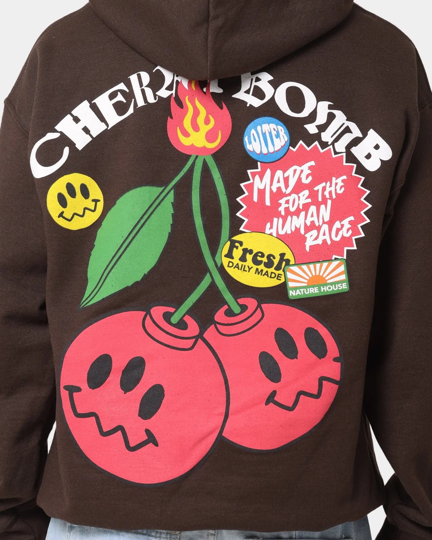 Loiter Cherry Bomb Hoodie Brown