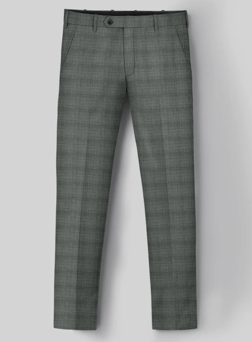 London Loom Green Bruna Wool Silk Linen Suit