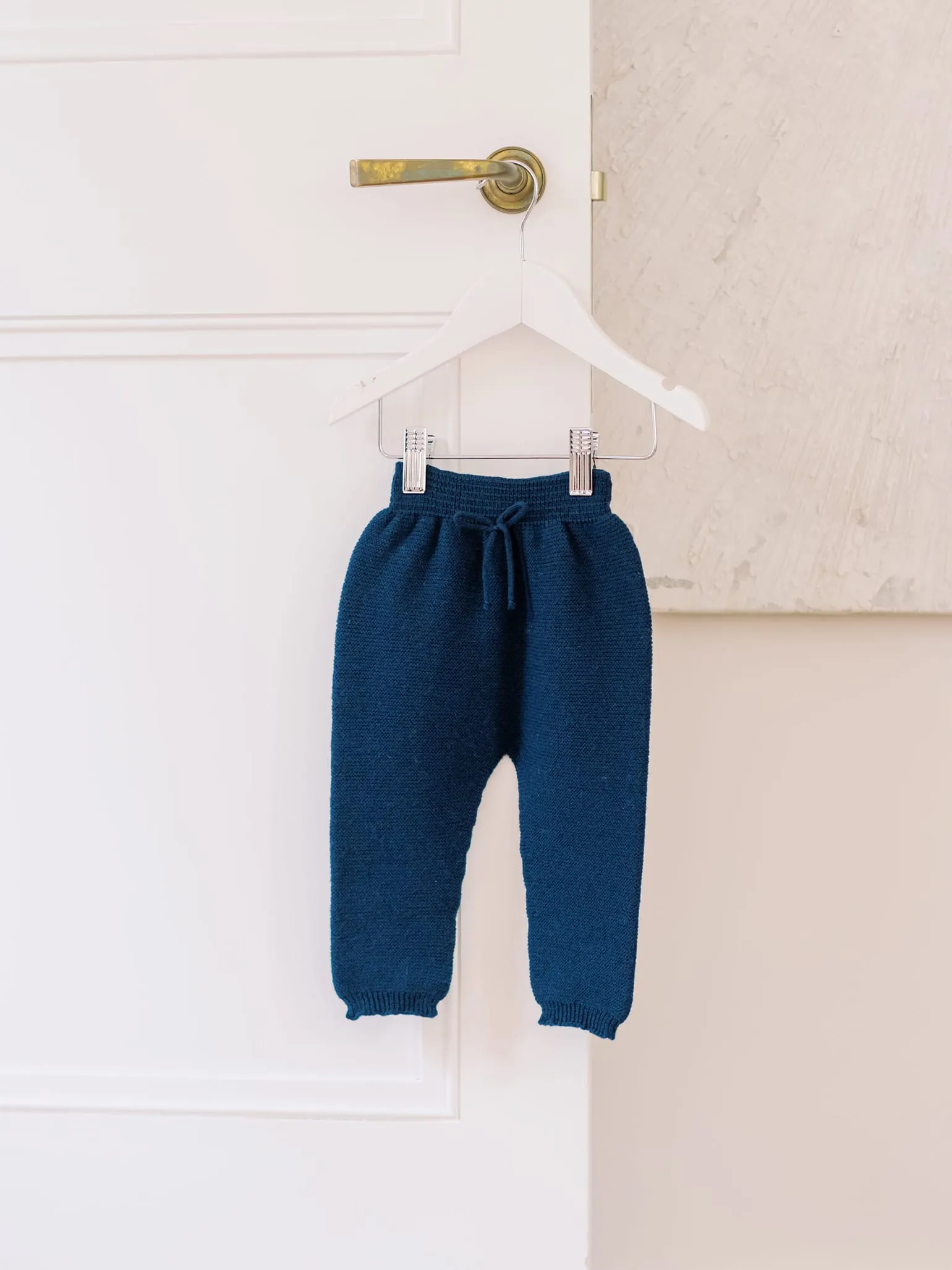 Navy Augusto Merino Baby Trousers