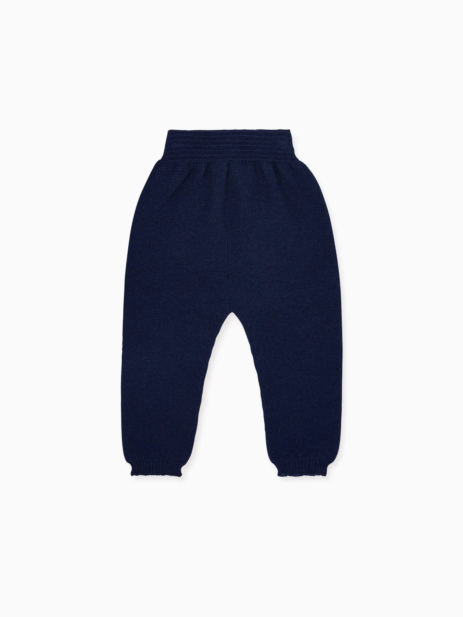 Navy Augusto Merino Baby Trousers