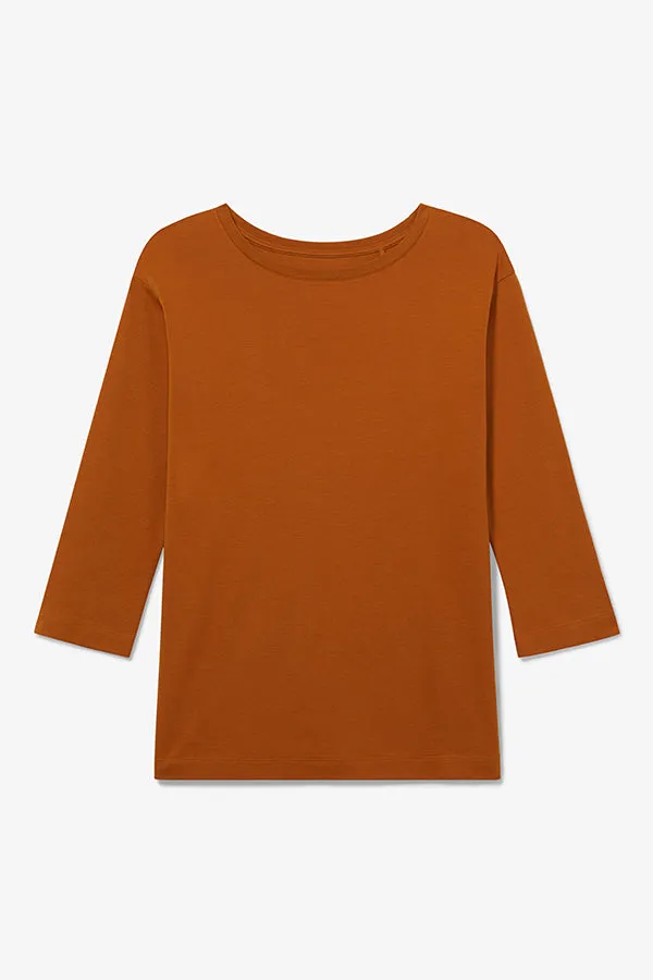 Owen T-Shirt - Pima Cotton :: Burnt Orange