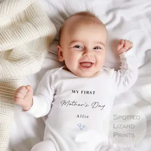 Personalised My First Mother's Day MUMMY Baby Outfit (First Mother's Day 1st Mother's Day Mummy l New Mum Gift | Love My Mum)