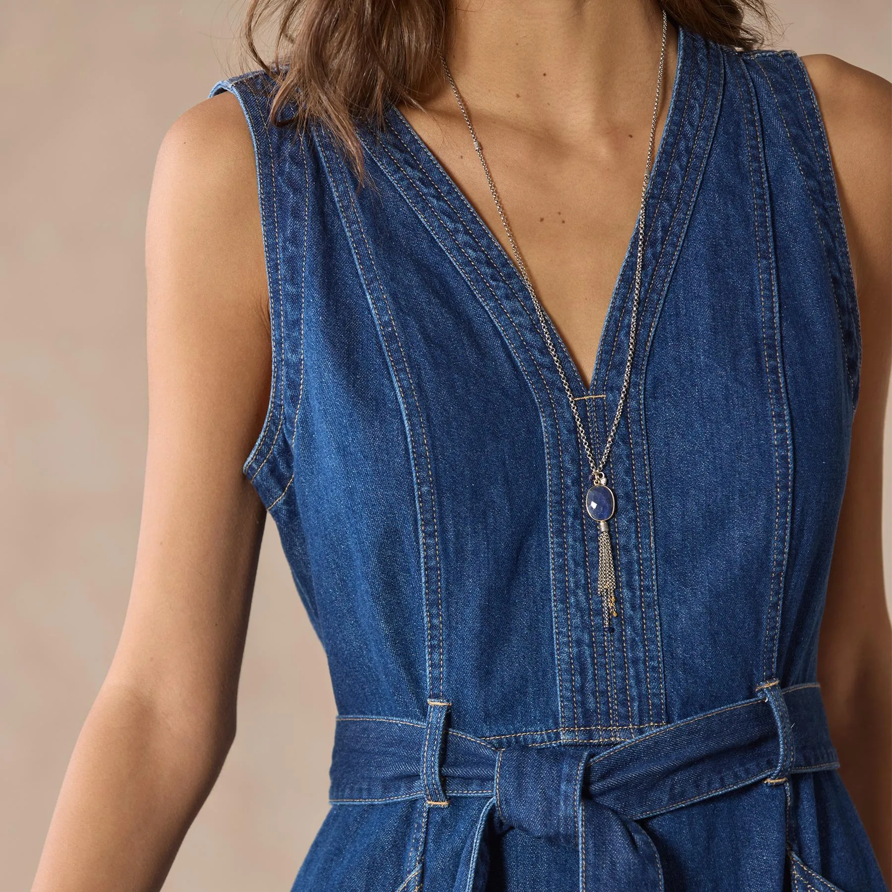 Poppy Denim Dress, Petite