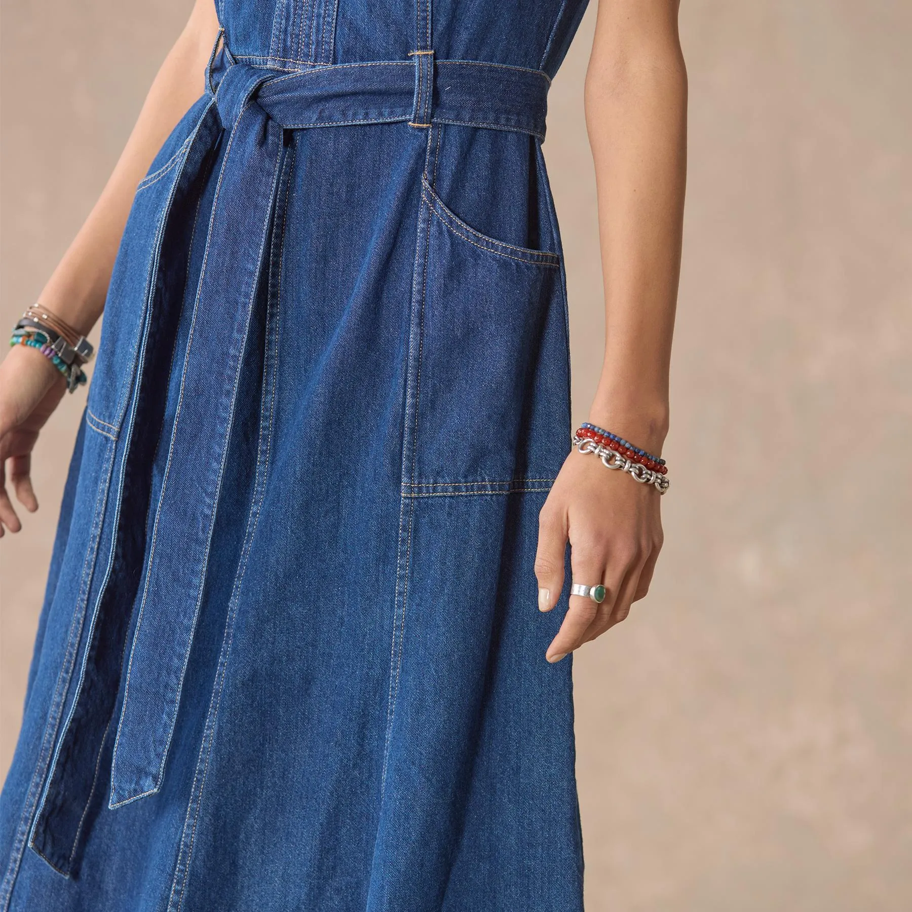 Poppy Denim Dress, Petite