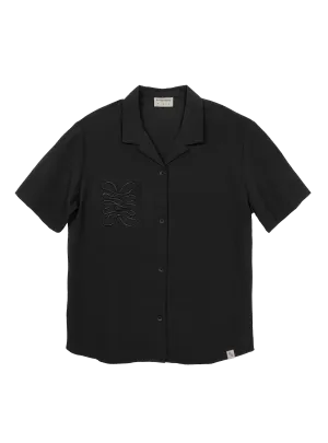 Resort Shirt (Seersucker Bow Sable)