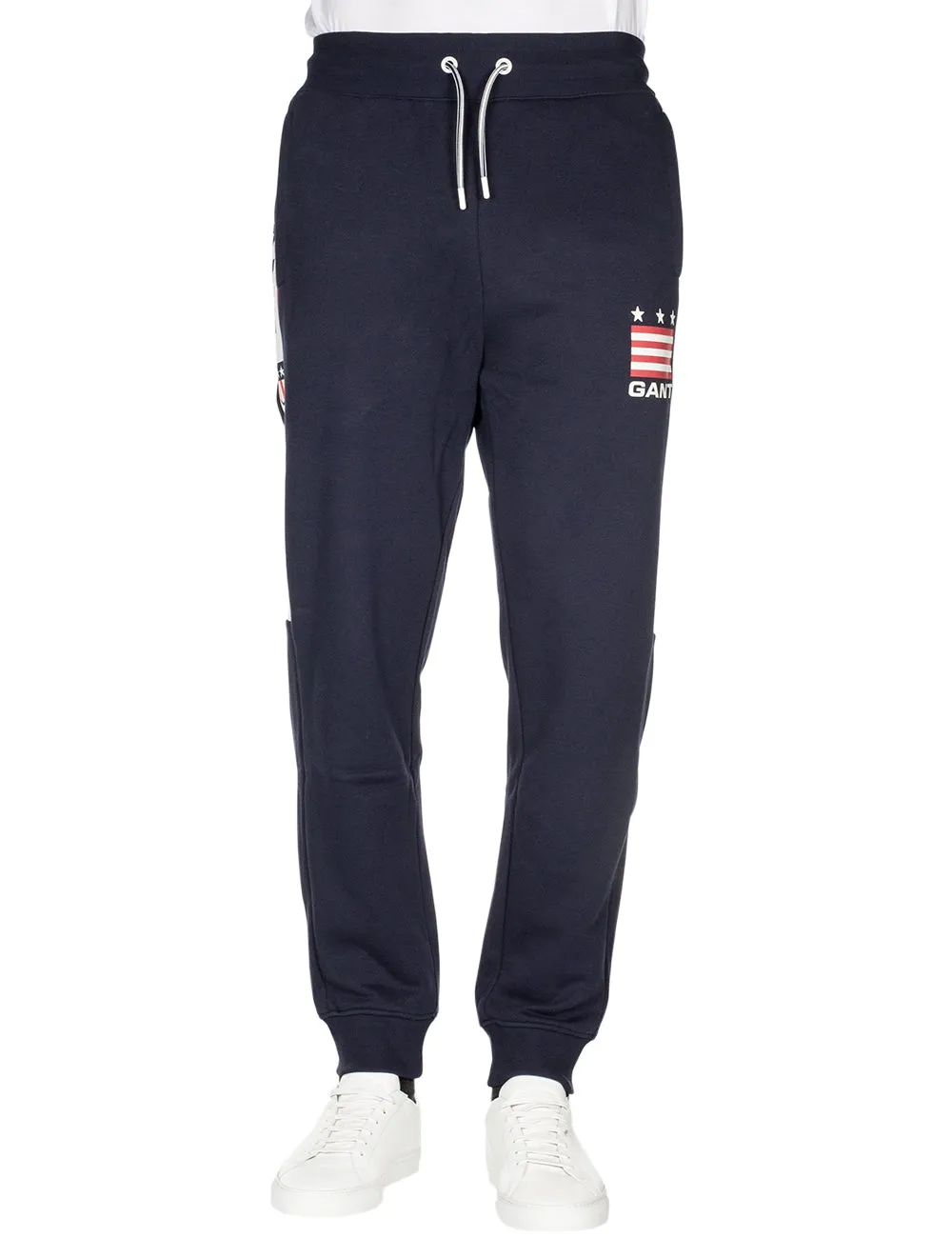 Retro Shield Sweat Pants Evening Blue