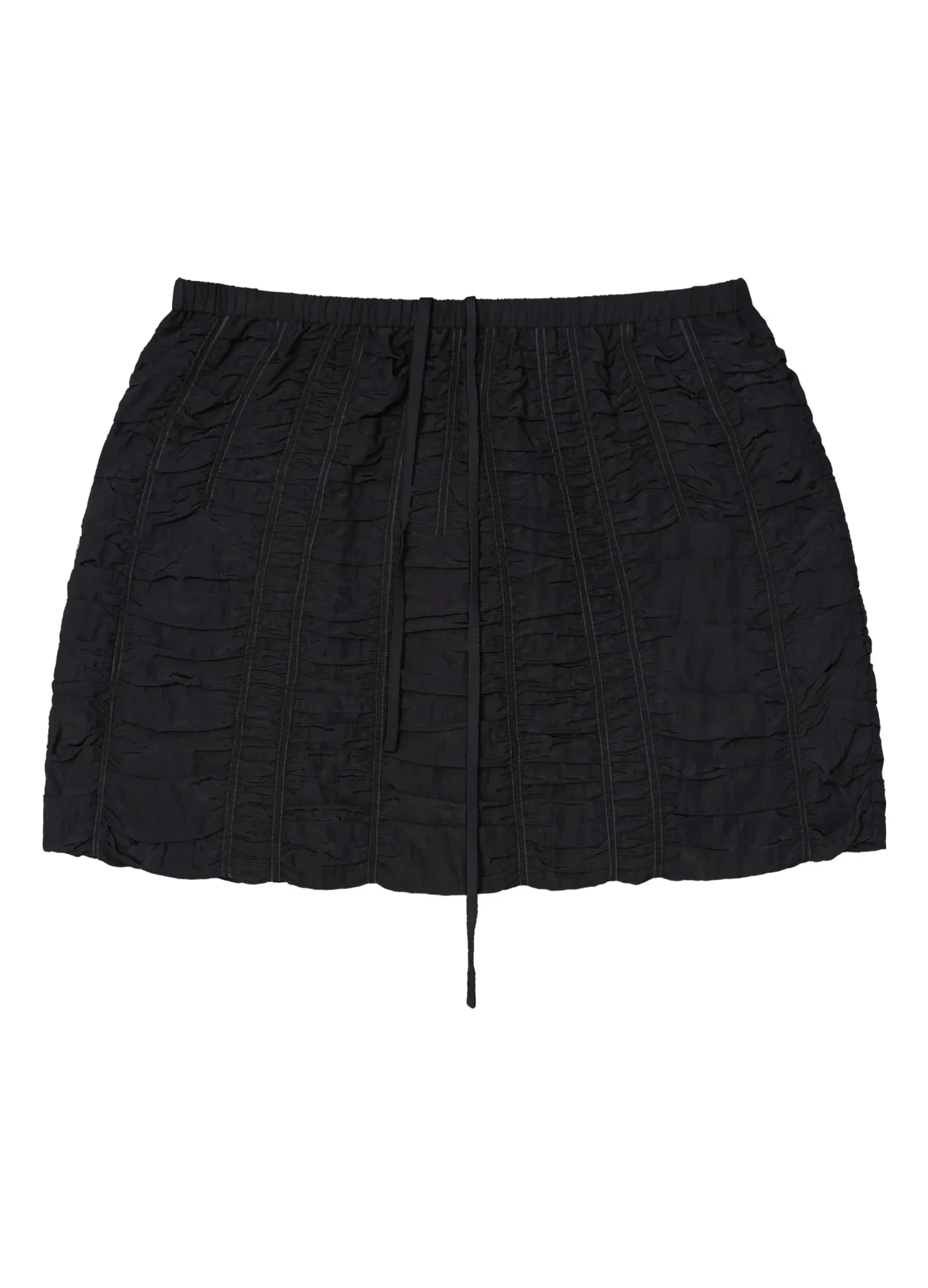 Ruched Mini Drawstring Skirt