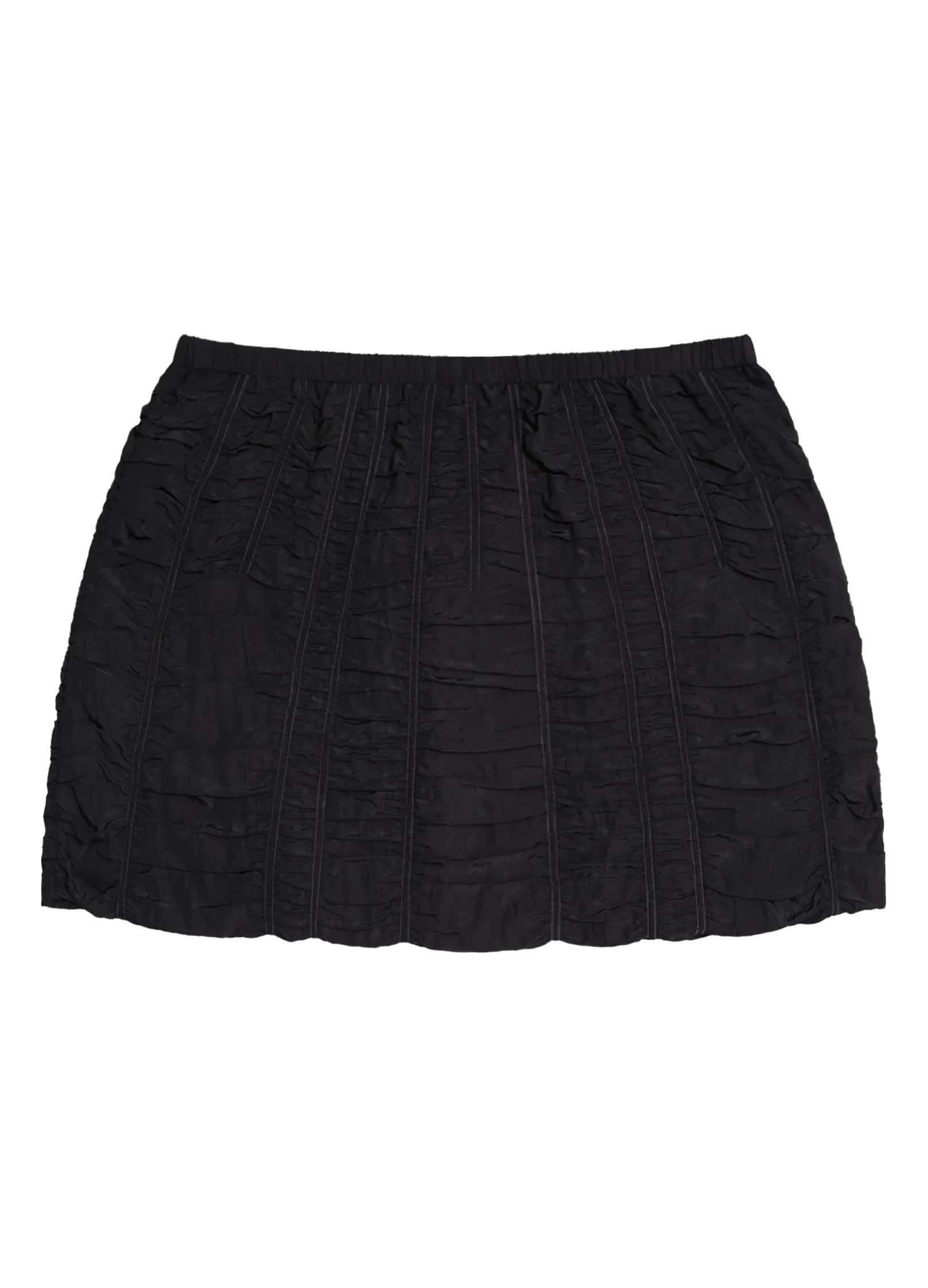 Ruched Mini Drawstring Skirt