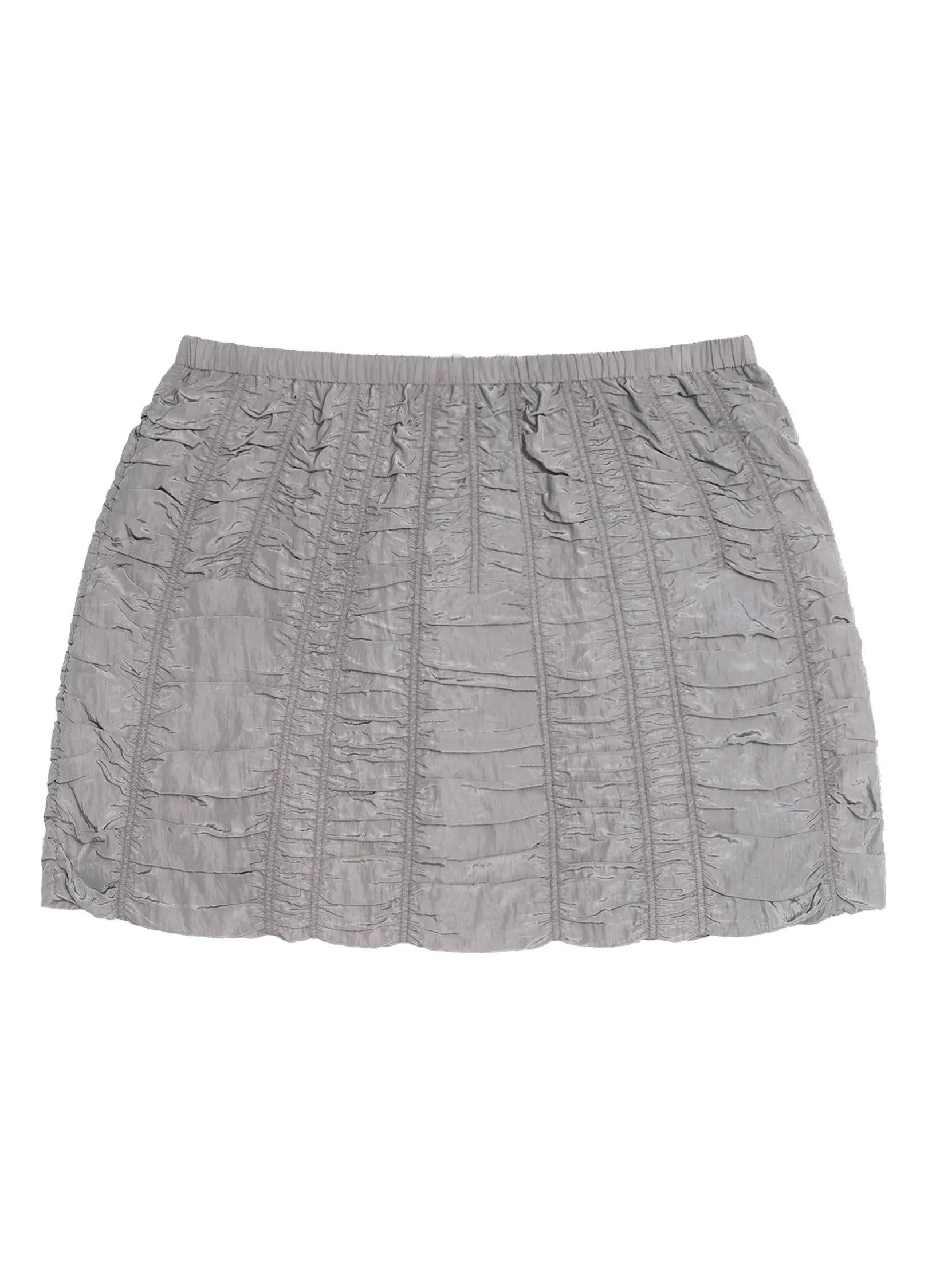 Ruched Mini Drawstring Skirt