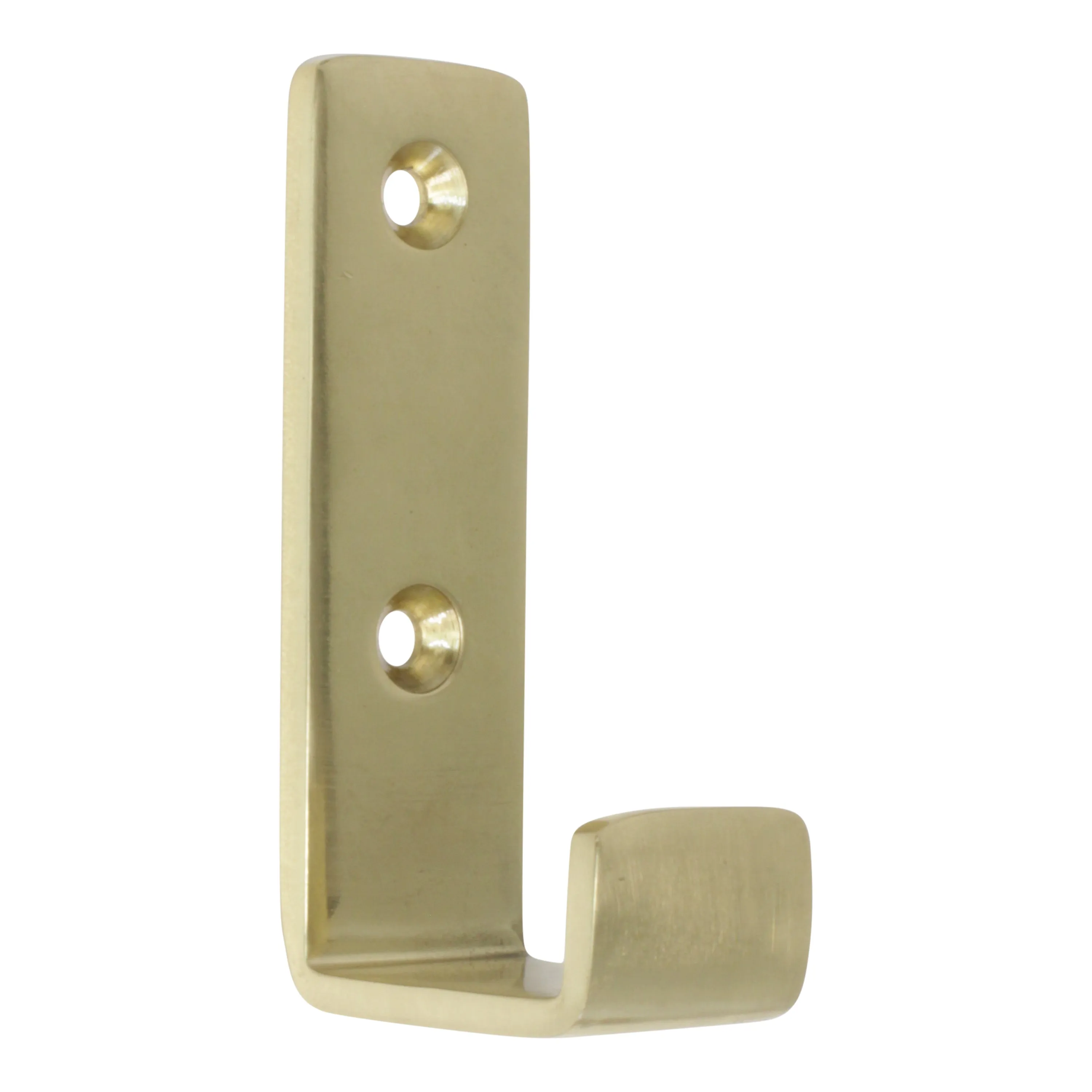 [Single Hook BR2400] Brass Modern Industrial Wall Hook (1.7 Inch)