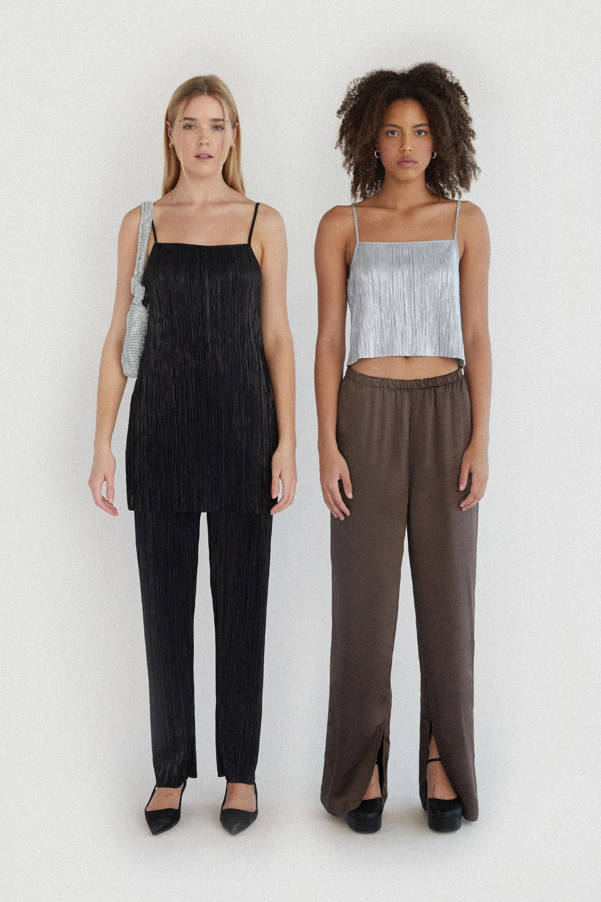 SPARKLY PLEATED PANT