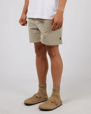 Stripe Short Tan