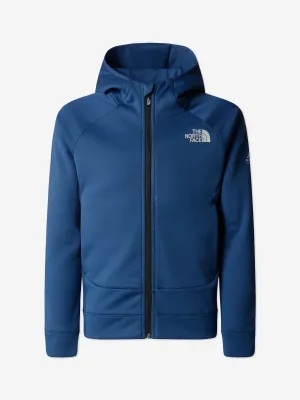 The North Face Boys Mountain Athletics Full Zip Hoodie in Blue