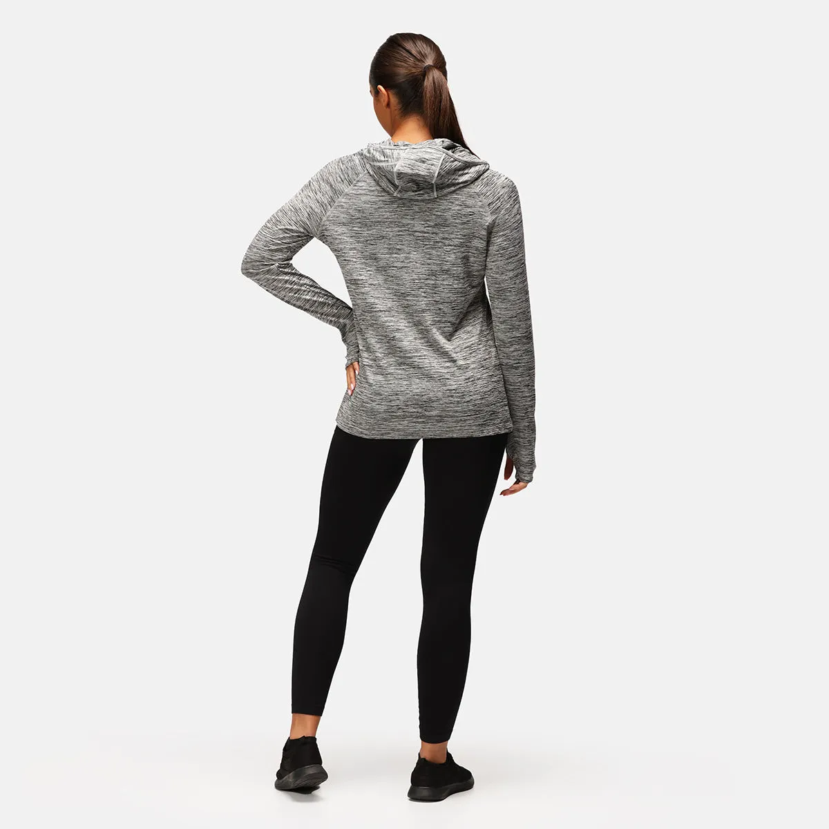 TKB Grey Cowl Neck Hoodie