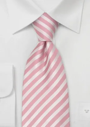 Tonal Rose Narrow Striped Necktie