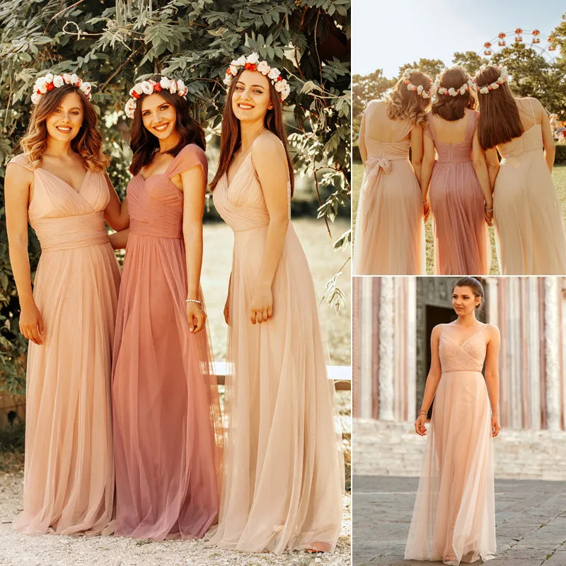 VenusFox Blush Pink Bridesmaid Dresses