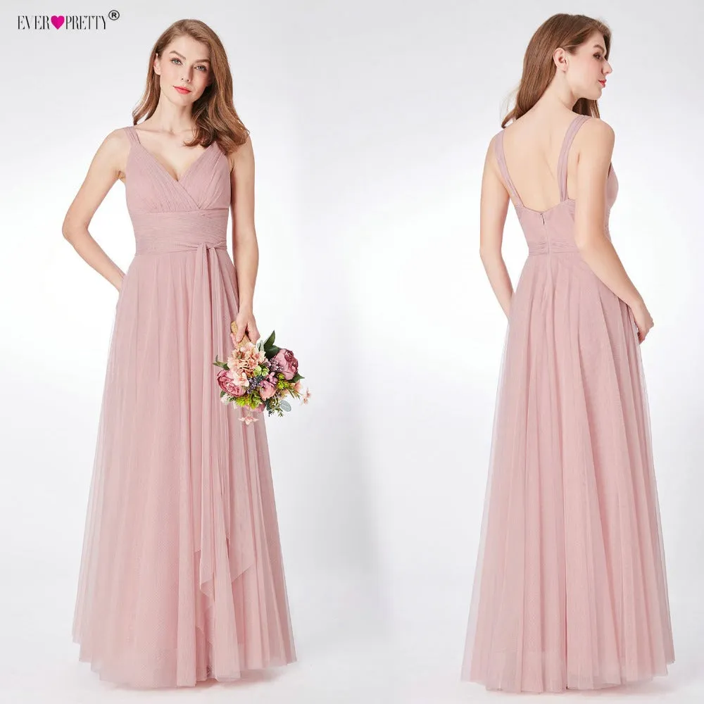 VenusFox Blush Pink Bridesmaid Dresses