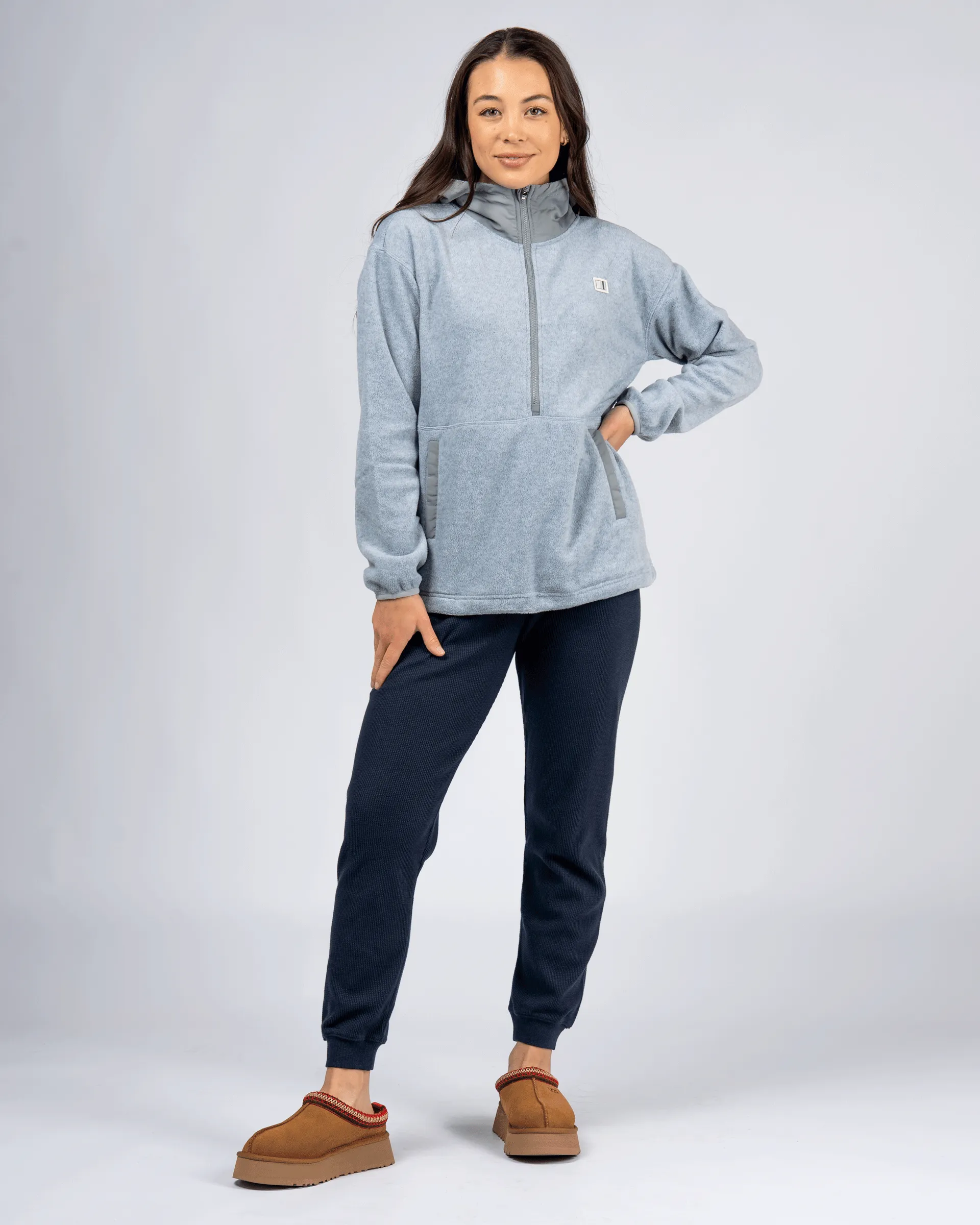 Women's Dakota Half-Zip Fleece L/S Pullover Hoodie