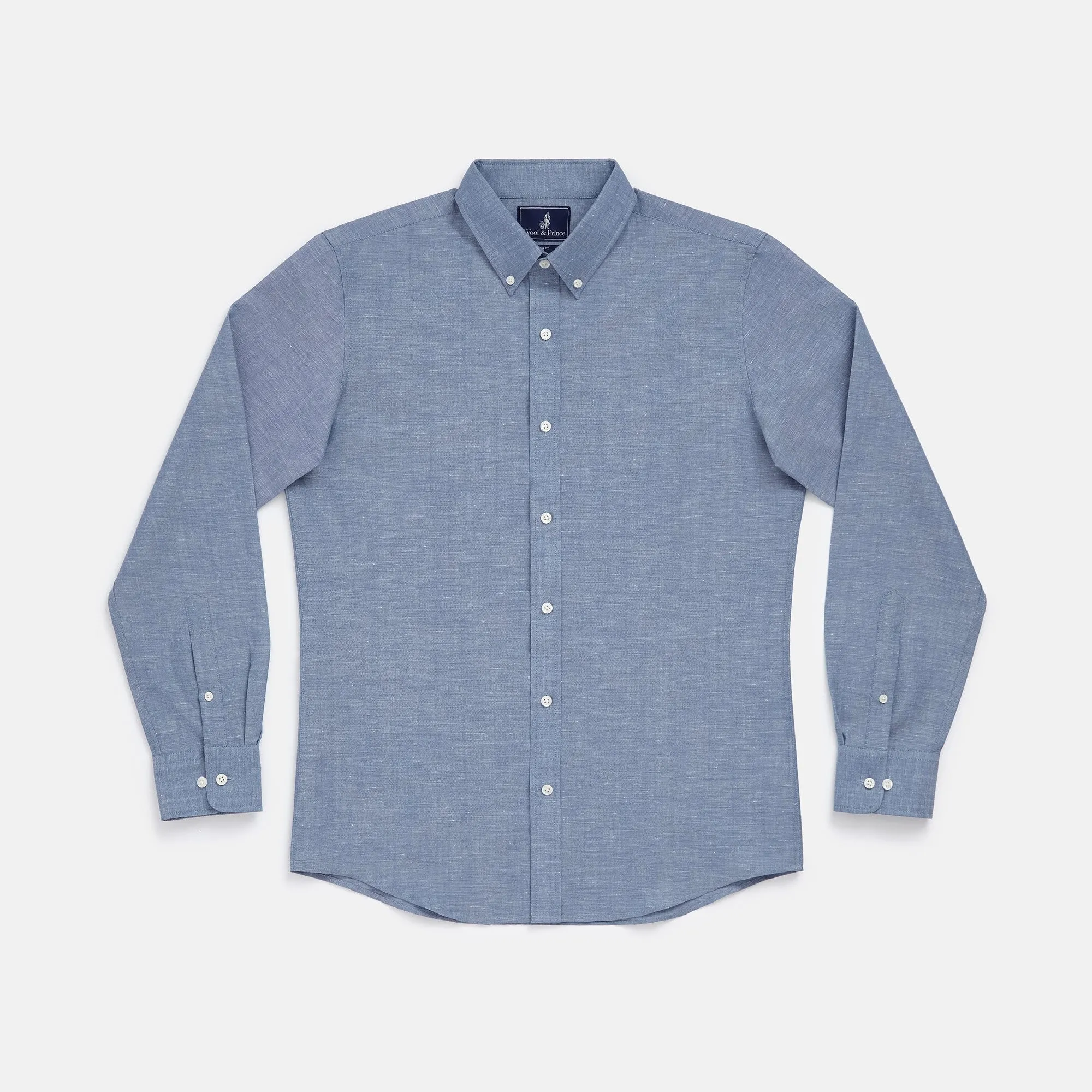 Wool Linen Button-Down Shirt