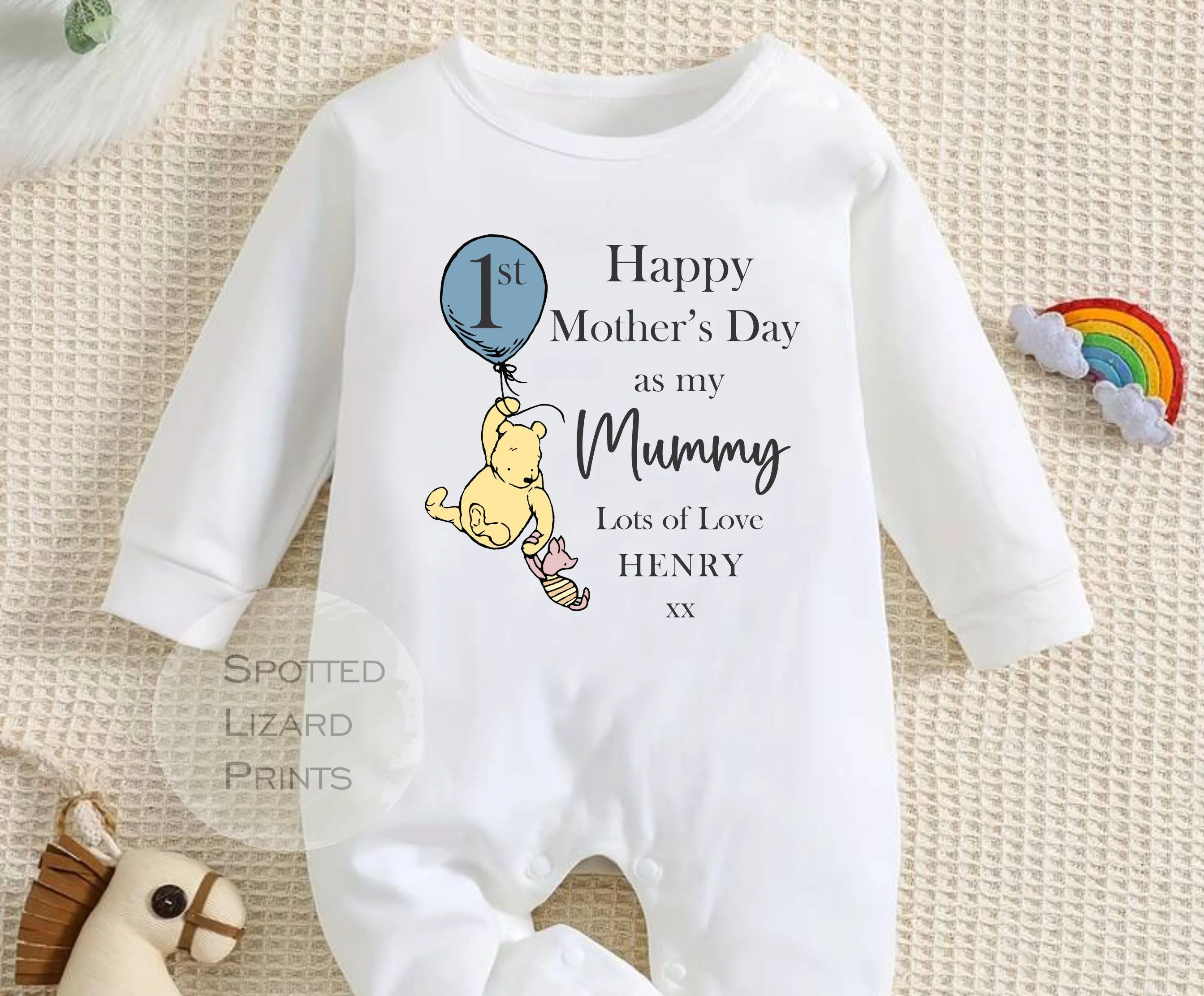 WP Happy First Mother's Day MUMMY Baby Outfit (First Mother's Day 1st Mother's Day Mummy l New Mum Gift | Love My Mum)