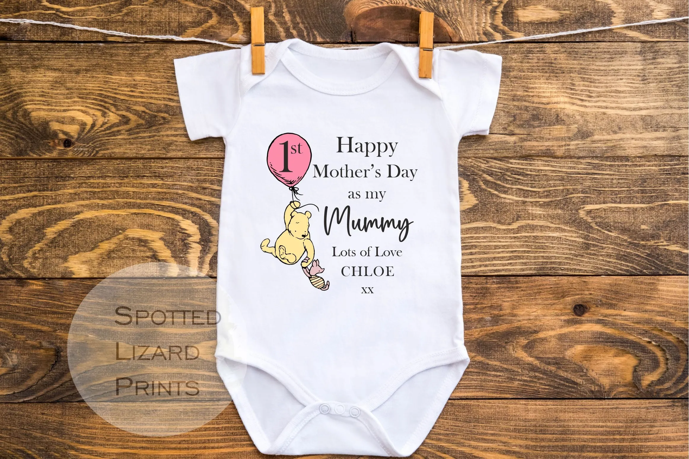 WP Happy First Mother's Day MUMMY Baby Outfit (First Mother's Day 1st Mother's Day Mummy l New Mum Gift | Love My Mum)