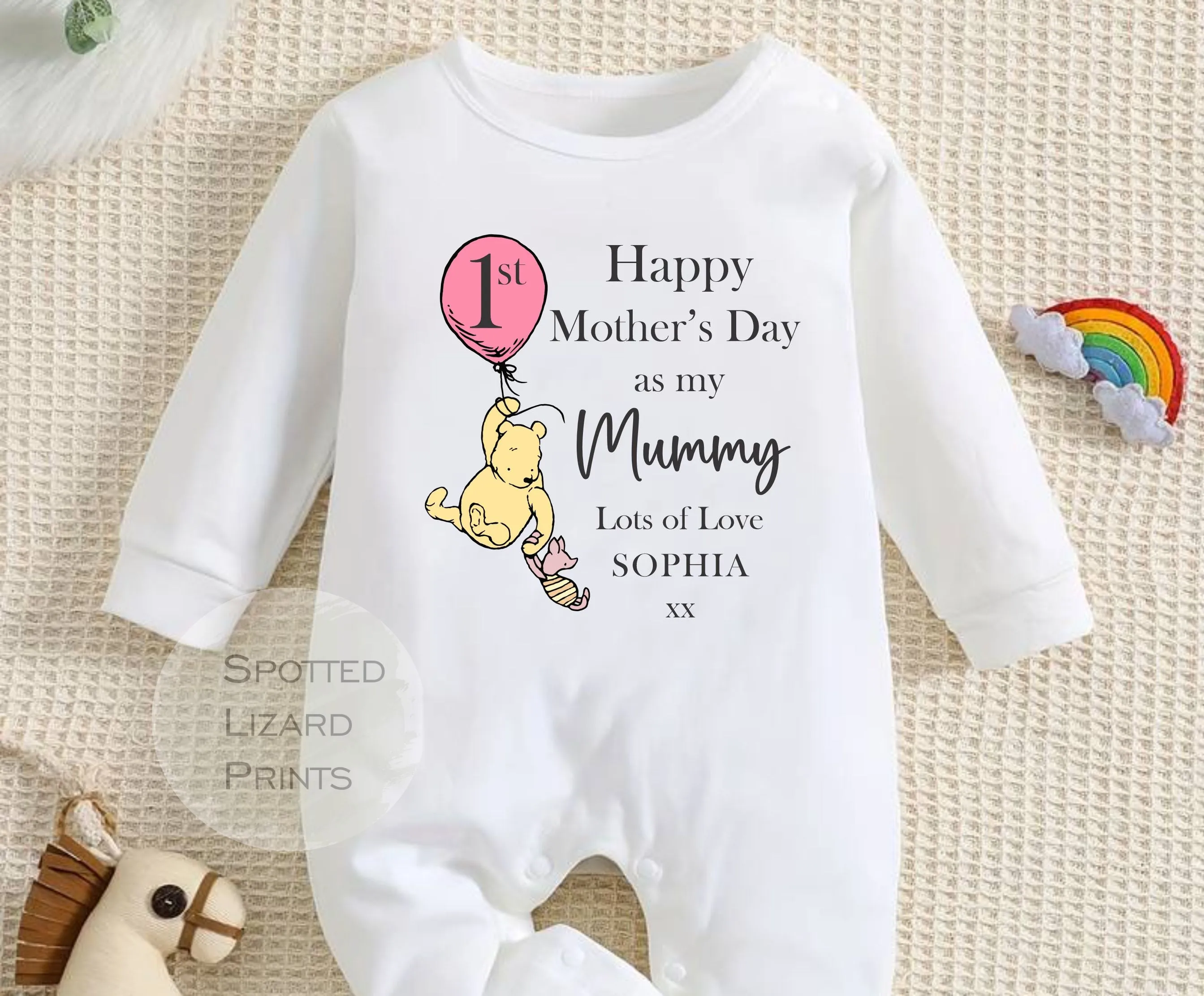 WP Happy First Mother's Day MUMMY Baby Outfit (First Mother's Day 1st Mother's Day Mummy l New Mum Gift | Love My Mum)