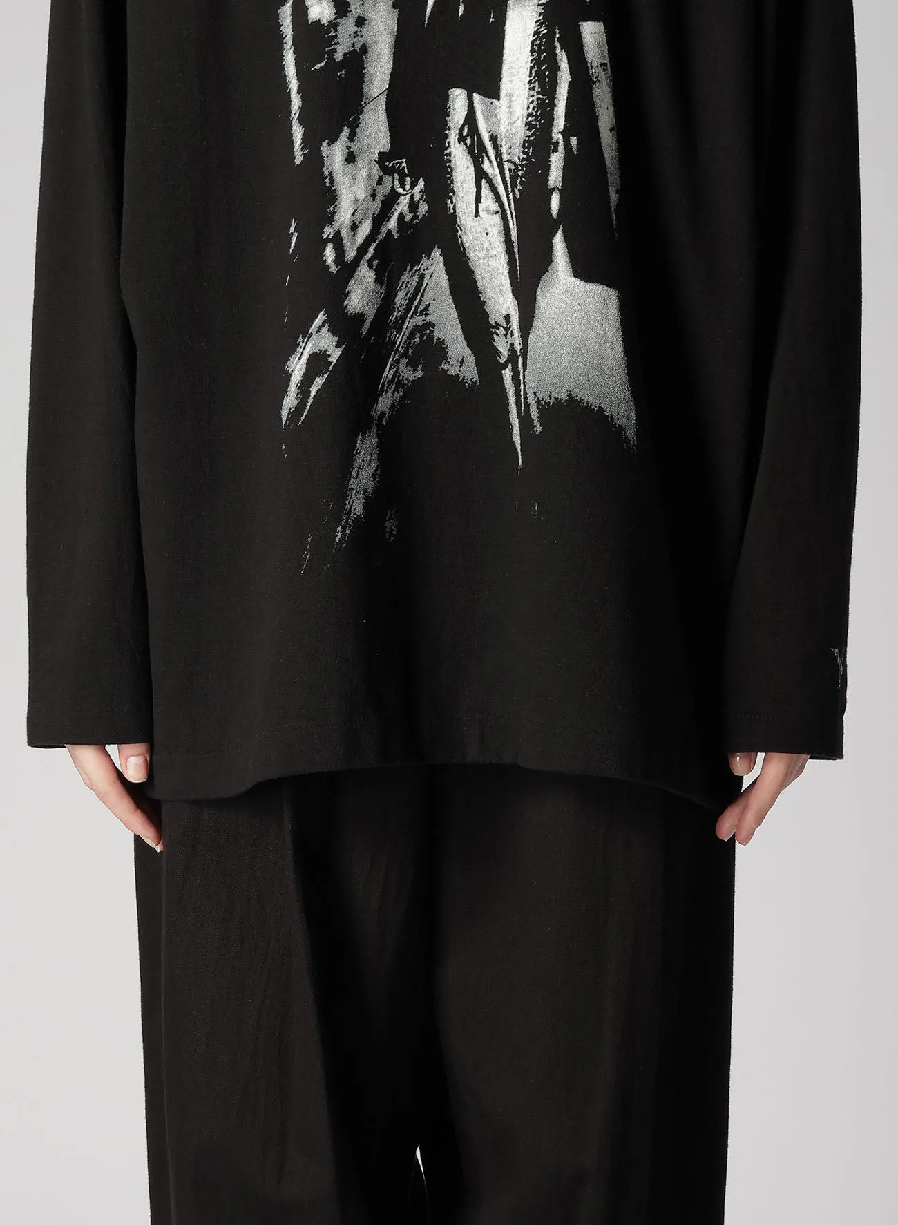 [Y's x MAX VADUKUL]PICTURE PIGMENT LONG SLEEVE T-SHIRTS