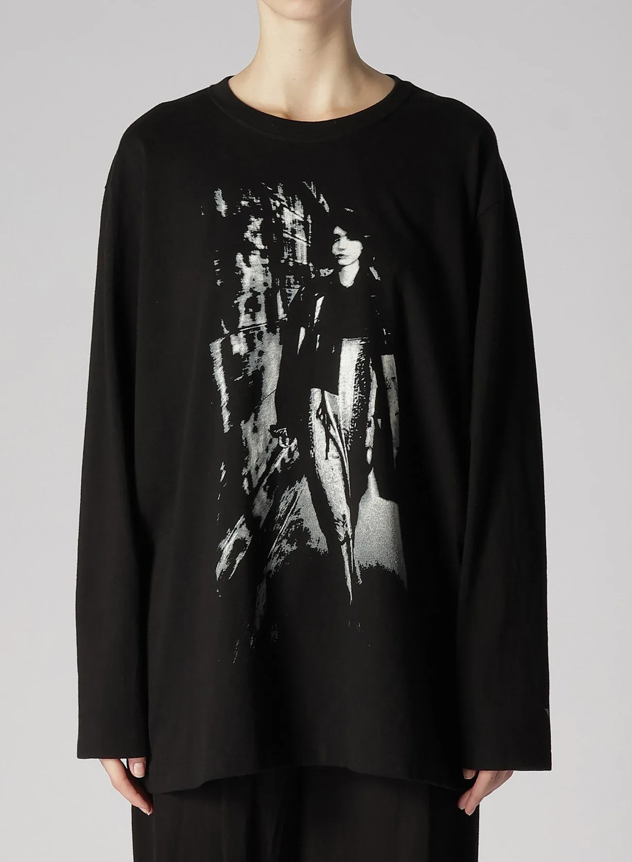 [Y's x MAX VADUKUL]PICTURE PIGMENT LONG SLEEVE T-SHIRTS